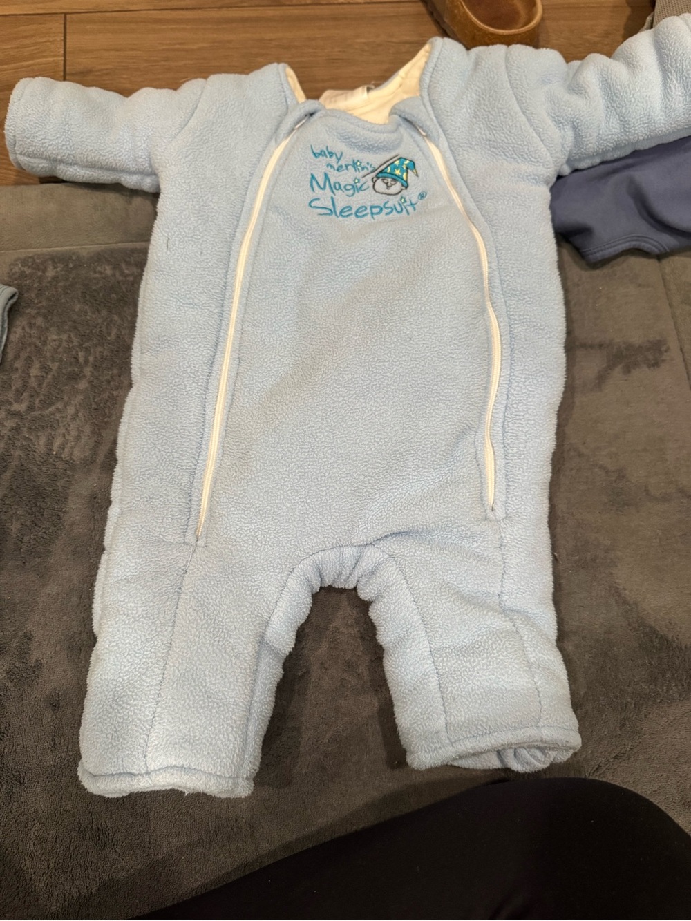 Baby Magic Sleepsuit Fleece One-Piece - Light Blue